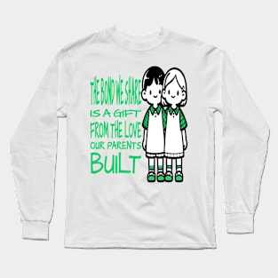 Stellar Bonds: Unbreakable Sibling Link Long Sleeve T-Shirt